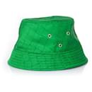 Bottega Veneta, cappello da pescatore intrecciato verde