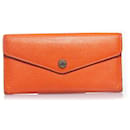Michael Kors, orange leather wallet