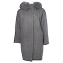 MAX MARA, abrigo de piel con capucha de lana - Autre Marque