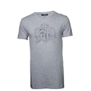 Balmaın, t-shirt gris avec imprimé arme - Balmain