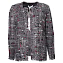 IRO, chaqueta de boucle gris con hilos multicolores - Iro