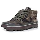 Valentino Garavani, lace up ankle boots in camouflage print