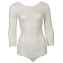 WOLFORD, off-white flower lace bodysuit in size S. - Wolford
