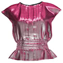 Chanel, pink lurex pleated top