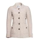 Chanel, cream colored wool jacket