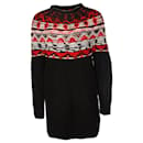 Denham, black woolen sweater with red/white around the neck in size S. - Autre Marque