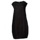 Jen Kahn, Black Linen dress with 2 hand pockets. - Autre Marque