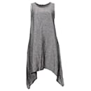 Jen Kahn, grey linen dress with 2 hand pockets in size S/M. - Autre Marque