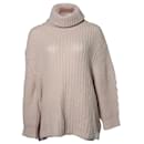 Ba&Sh, beige oversized turtle neck sweater - Autre Marque