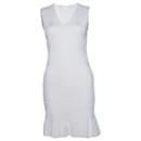 Roberto Cavalli, weißes strukturiertes Kleid