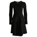 Roland Mouret, black dress with long sleeves in size 38fr/42IT/S.