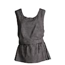 Marni, Black/white colored top with open back in size 46IT/l.