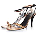 gucci, Gold sandal with straps - Gucci