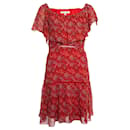 Rebekka Minkoff, dress with floral print in red - Autre Marque