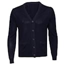 LANVIN, Cardigan in lana blu - Lanvin