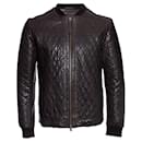 DNA Homme by Erick Kuster, Brown quilted leather jacket. - Autre Marque