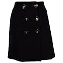Gianni Versace Couture, saia forrada de lã com botões