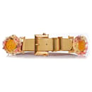 Gianni Versace, belt with floral medusa applications
