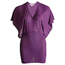 ETRO, purple dress with flutter sleeves in size 46 IT/M. - Etro