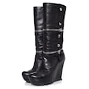 Camilla Skovgaard, 3 IN 1 leather zip wedge boots - Autre Marque