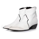 Elena Iachi, White leather ankle boots - Autre Marque