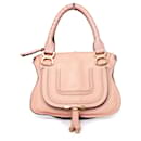 Chloe, Small leather Marcie Bag in Fallow pink - Chloé