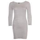 THEORY, white dress with grey stripes. - Theory