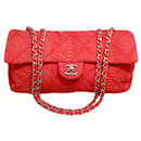 Bolsa Chanel Coral Python Ultimate Stitch