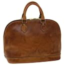 LOUIS VUITTON Nomad Leather Alma Hand Bag SPO Beige M85000 LV Auth 48594 - Louis Vuitton