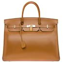 HERMES BIRKIN BAG 40 in Golden Leather - 101157 - Hermès