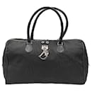 Christian Dior monogram black canvas travel bag