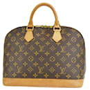 LOUIS VUITTON Monogram Vernis Alma PM Hand Bag Veil Bronze M91582