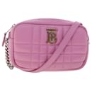 BURBERRY LOLA Quilted Chain Camera Shoulder Bag Leather Pink Auth yk7876 - Burberry