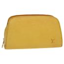 LOUIS VUITTON Epi Dauphine PM Pouch Yellow M48449 LV Auth 48515 - Louis Vuitton