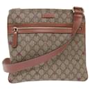 GUCCI GG Canvas Shoulder Bag PVC Leather Beige Pink 295257 Auth ki3160 - Gucci