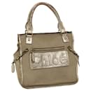 Chloe Harley Shoulder Bag Canvas Leather Beige 01-10-51-5811 auth 48353 - Chloé