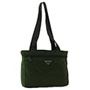 PRADA Shoulder Bag Nylon Green Auth cl666 - Prada