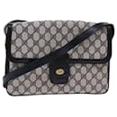 GUCCI GG Canvas Shoulder Bag PVC Leather Navy Auth yk7925 - Gucci