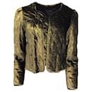 Nili Loton Vienna Gold Metallic Quilted Lurex Velvet Jacket - Nili Lotan