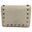 ****VALENTINO GARAVANI Cartera plegable Rockstud blanca - Valentino Garavani