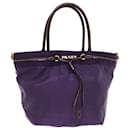 PRADA Hand Bag Nylon Purple Auth bs6400 - Prada