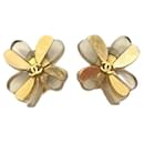 ***CHANEL  vintage flower coco mark earrings - Chanel