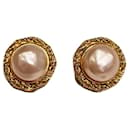 ***CHANEL  vintage fashion pearl earrings - Chanel