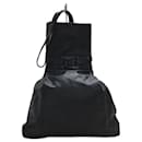 **Gianni Versace Black Leather Shoulder Bag