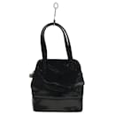 **Gianni Versace Black Leather Handbag