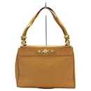 **Gianni Versace Camel Leather Bag