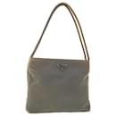 PRADA Shoulder Bag Nylon Gray Auth bs6399 - Prada