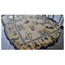 gran pañuelo de seda que representa el antiguo Egipto 150X112cm - Autre Marque