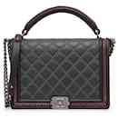Chanel Gray Large Paris-Salzburg Boy Flap Bag