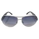Chopard Blue/Silver SCH866S Embellished Sunglasses